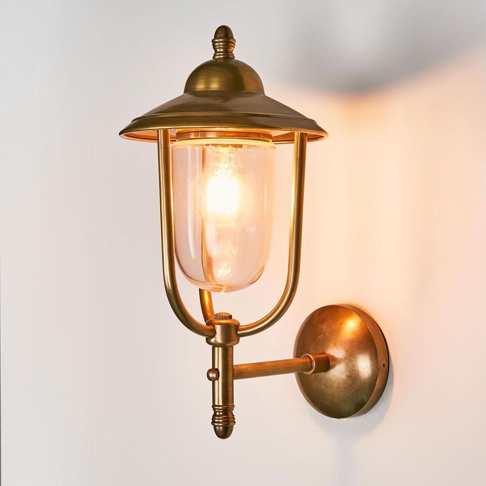 Pier Outdoor Wall Lamp Antique Brass