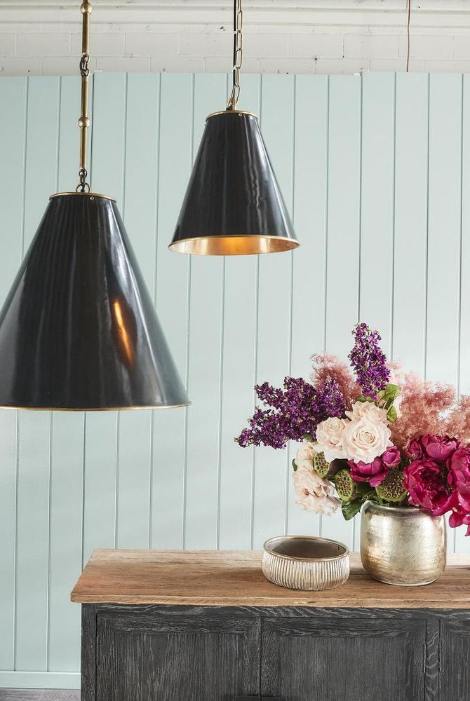 Monte Carlo 1 Light Pendant Black, Brass