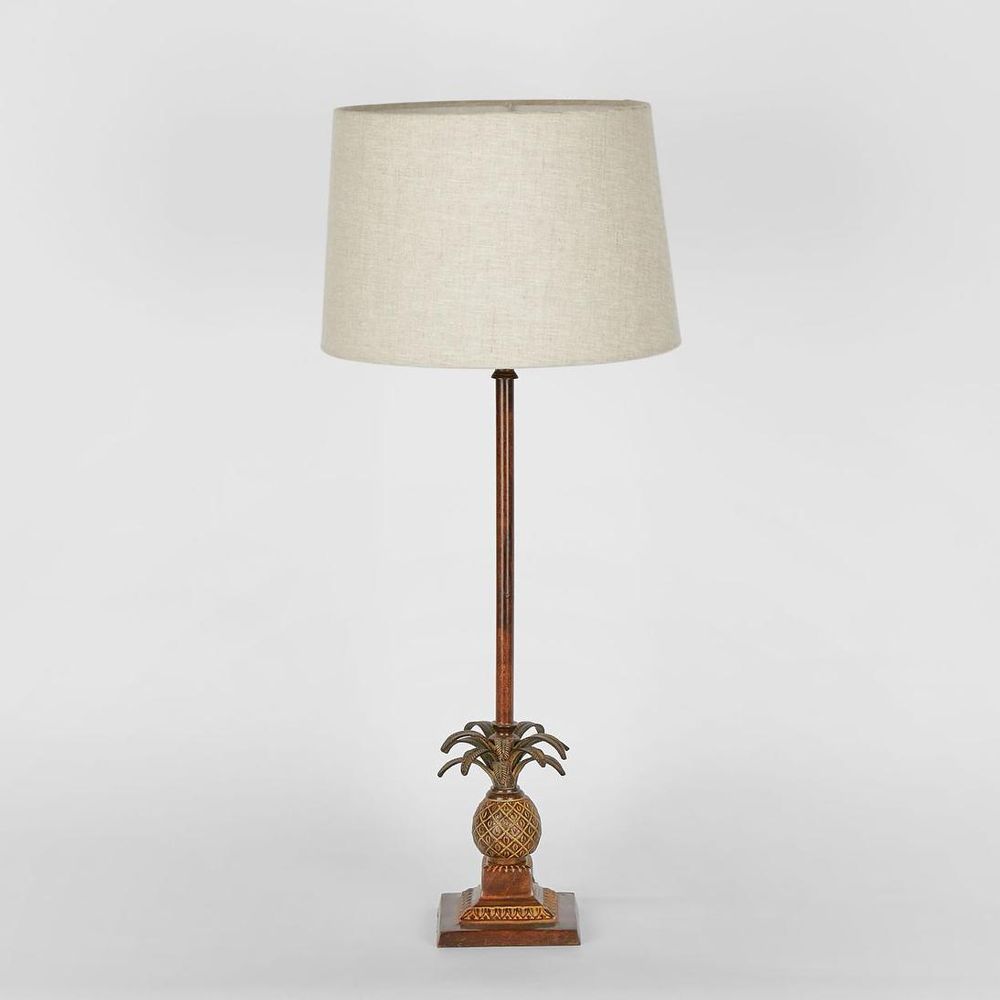 Caribbean - Brown Pineapple Table Lamp Base Only