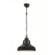 Brasserie 1 Light Pendant Small Black