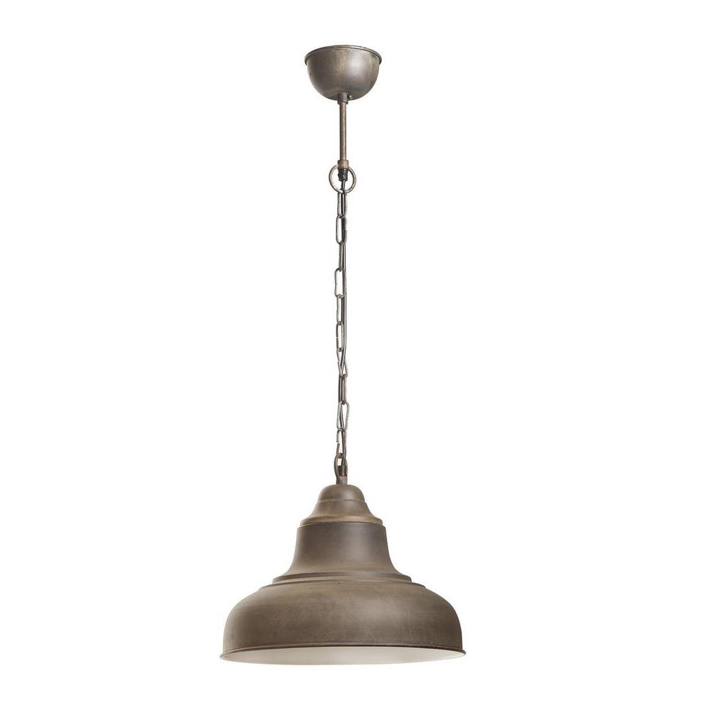 Brasserie 1 Light Pendant Small Rust