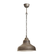 Brasserie 1 Light Pendant Small Rust