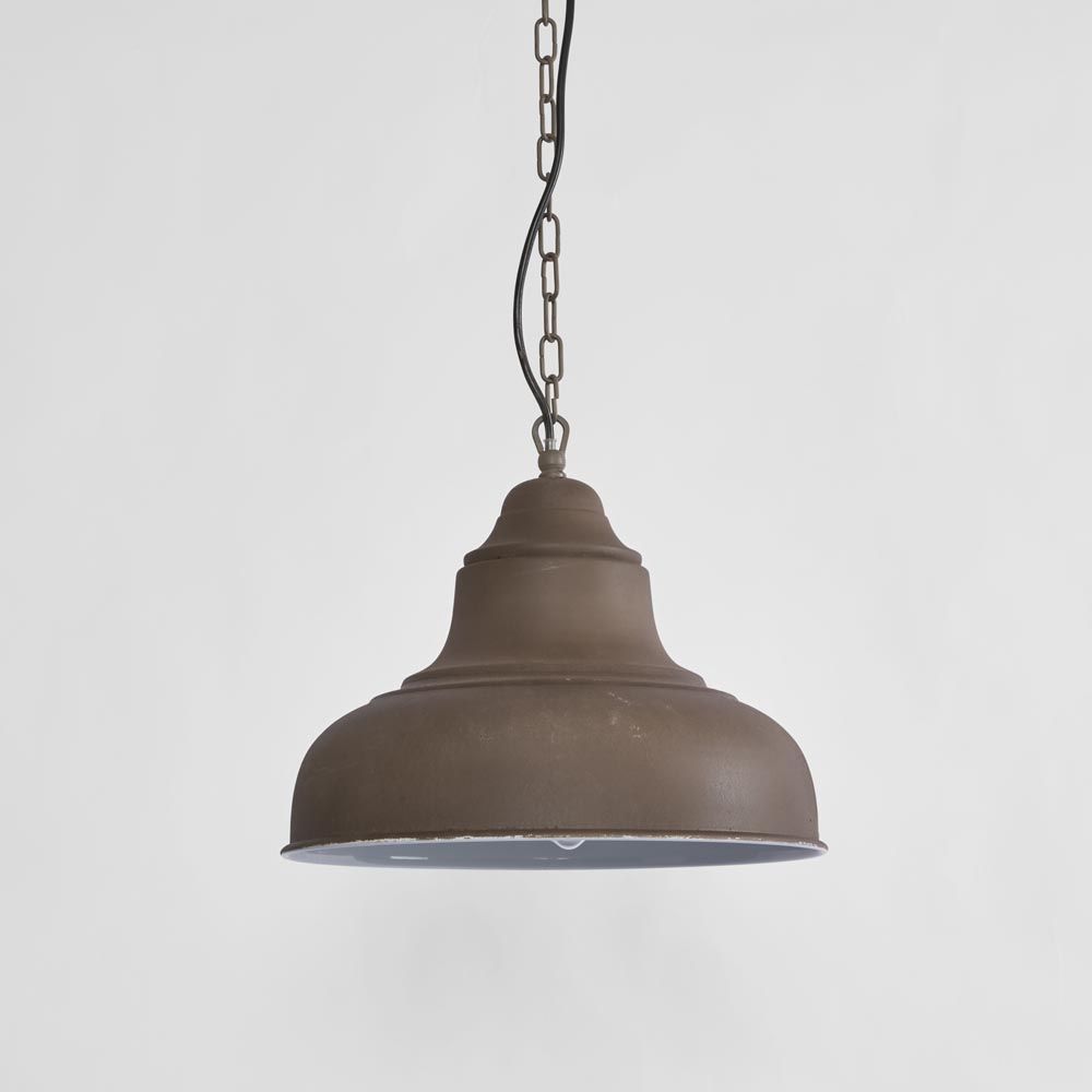 Brasserie 1 Light Pendant Small Rust