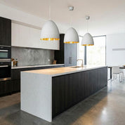 Egg 1 Light Pendant White Silver