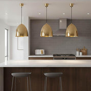 Egg 1 Light Pendant Brass