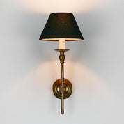 Soho Curved 1 Light Sconce Base Antique Brass