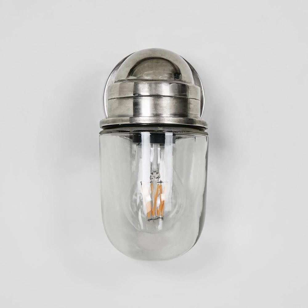 Nautical Outdoor Wall Lamp Silver