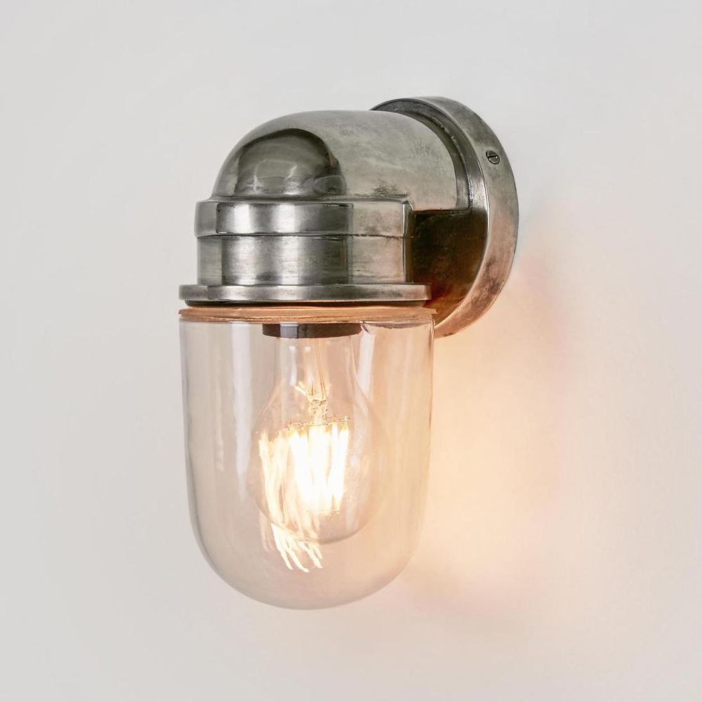 Nautical Outdoor Wall Lamp Silver