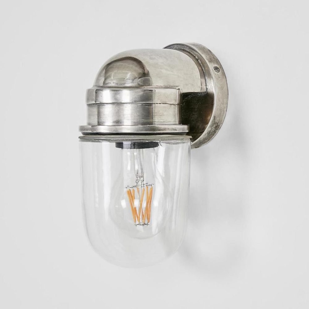 Nautical Outdoor Wall Lamp Silver