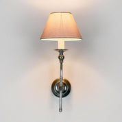 Soho Curved 1 Light Sconce Base Antique Silver