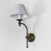 Soho Curved 1 Light Sconce Base Bronze