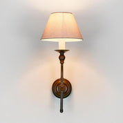 Soho Curved 1 Light Sconce Base Bronze