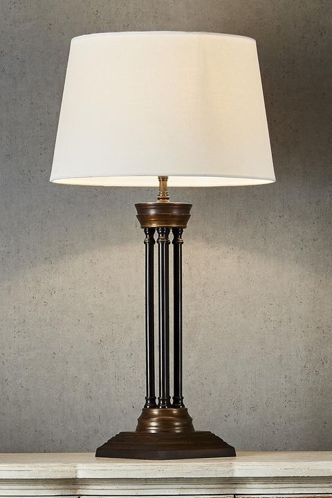Hudson Table 4 Pillar Table Lamp Base Only Bronze