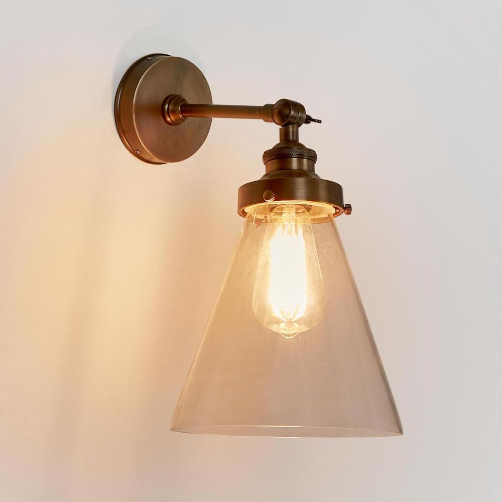 Francis 1 Light Wall Light Antique Brass