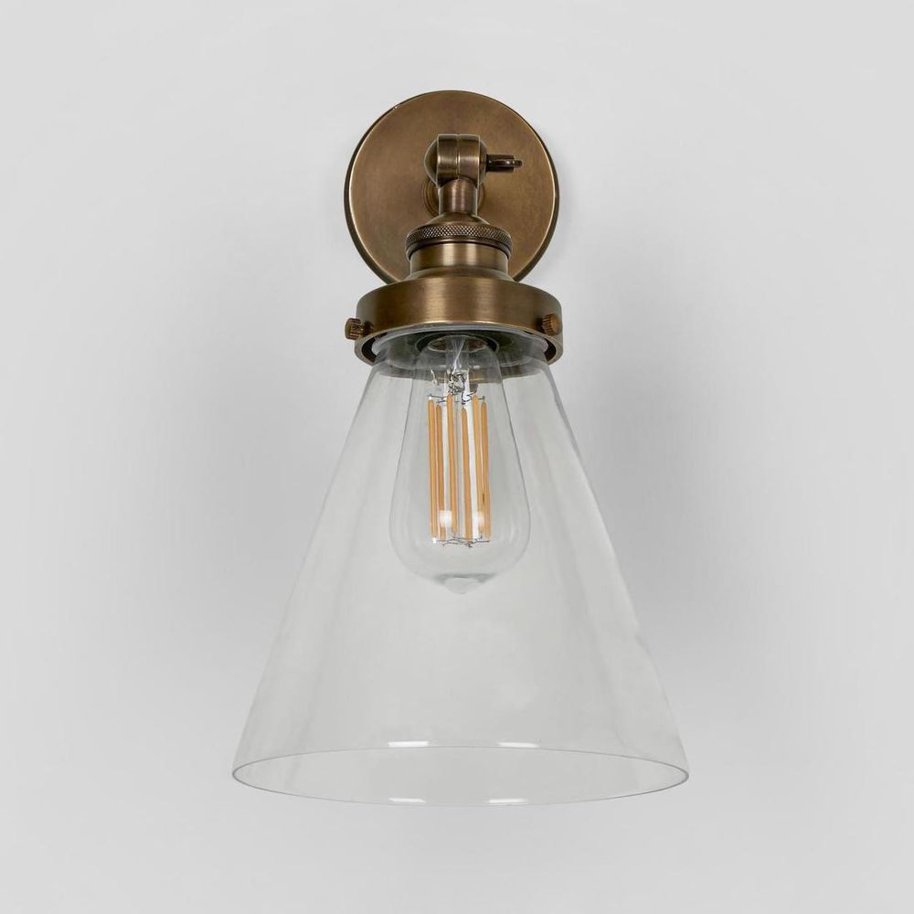 Francis 1 Light Wall Light Antique Brass