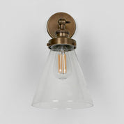 Francis 1 Light Wall Light Antique Brass