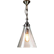 Gadsden 1 Light Pendant Small Silver