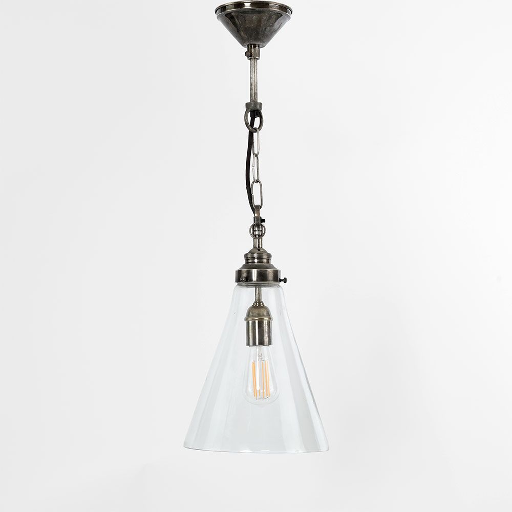 Gadsden 1 Light Pendant Small Silver