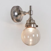 Iceberg Outdoor Wall Lamp Antique Silver