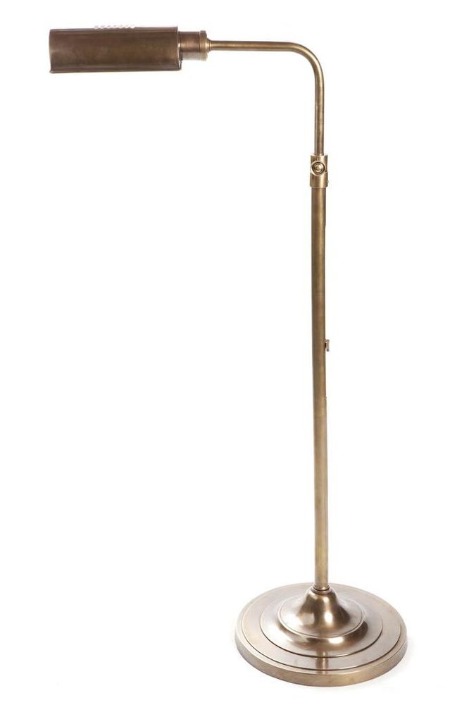 Brooklyn 1 Light Floor Lamp Antique Brass
