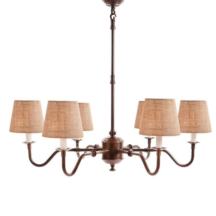 Prescot 6 Light Chandelier Base Dark Bronze