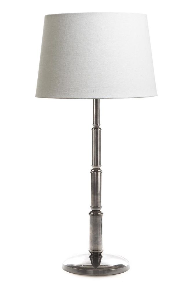 Chapman 1 Light Table Lamp Base Only - Antique Silver