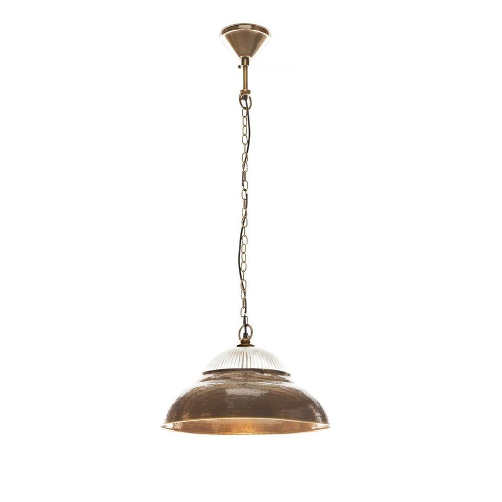Atrium 1 Light Pendant Antique Brass