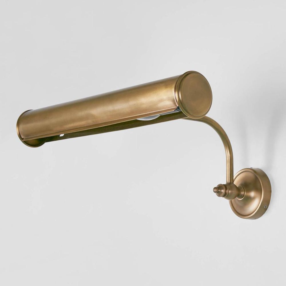 Barclay 2 Light Picture Light Antique Brass