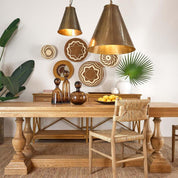 Monte Carlo 1 Light Pendant Brass