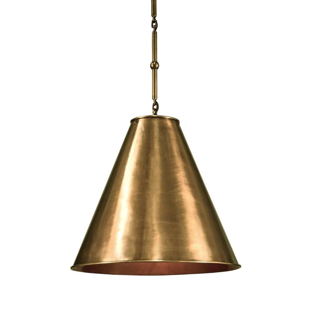 Monte Carlo 1 Light Pendant Brass