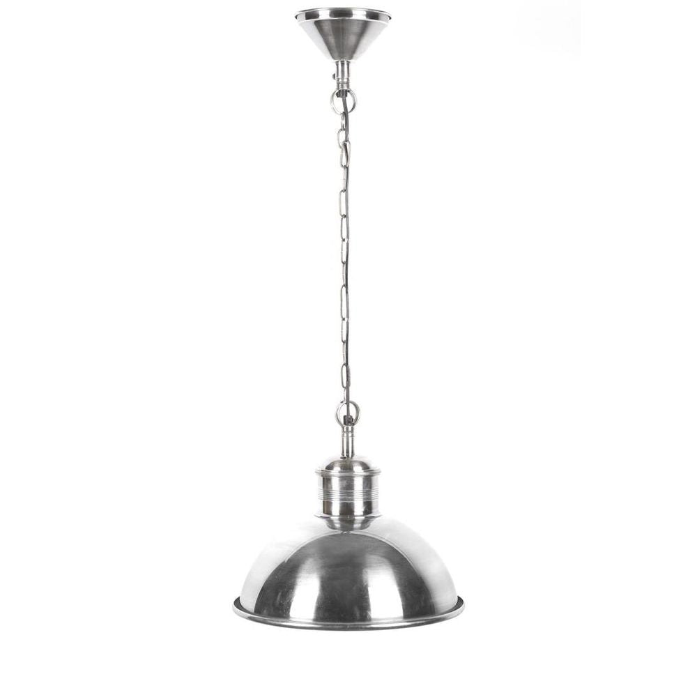 Boston Dome 1 Light Pendant Silver
