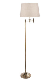 Macleay Floor Lamp Base Only - Antique Brass