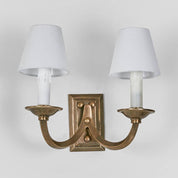 Elysee 2 Light Wall Lamp Antique Brass