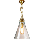 Gadsden 1 Light Pendant Small Brass