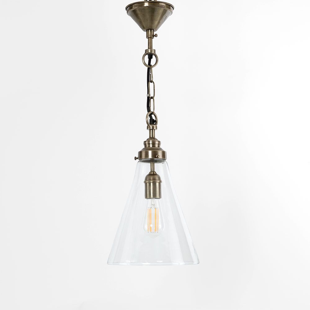 Gadsden 1 Light Pendant Small Brass