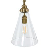 Gadsden 1 Light Pendant Small Brass