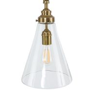 Gadsden 1 Light Pendant Small Brass