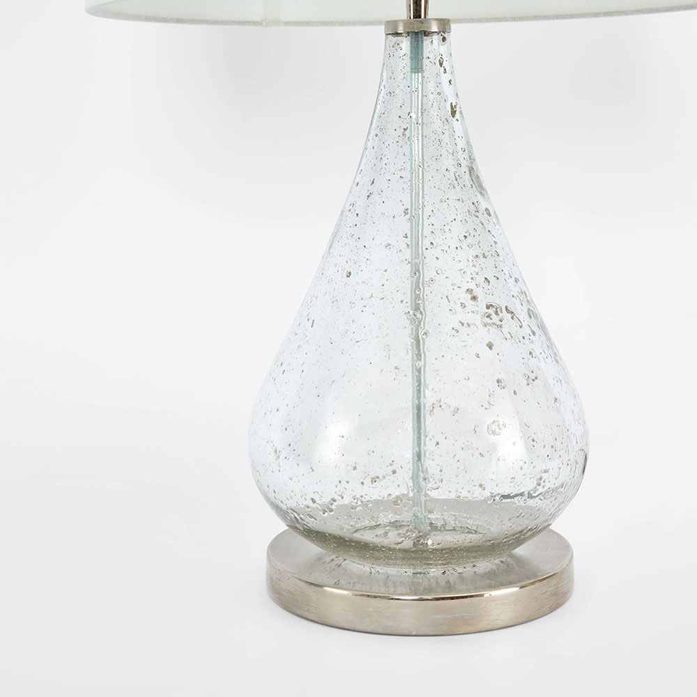 Lustre Teardrop Table Lamp Clear