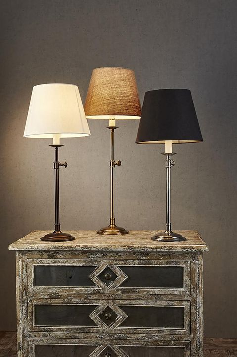 Davenport 1 Light Table Lamp Base Only - Antique Brass