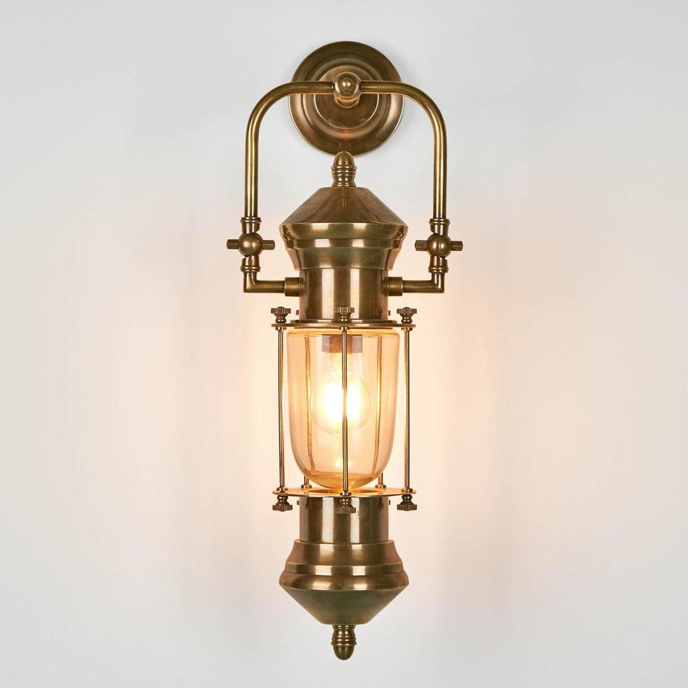 Lisbon Outdoor Ship Lantern Antique Brass