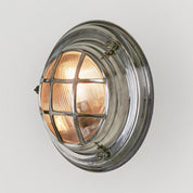 Jervis Outdoor Porthole Wall Light Silver