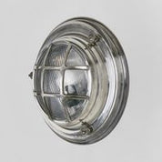 Jervis Outdoor Porthole Wall Light Silver