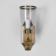 Westbrook 1 Light Sconce Brass With Glass Shade