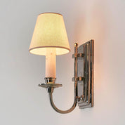 East Borne 1 Light Sconce Base Nickel