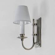 East Borne 1 Light Sconce Base Nickel