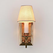 East Borne 1 Light Sconce Base Antique Brass