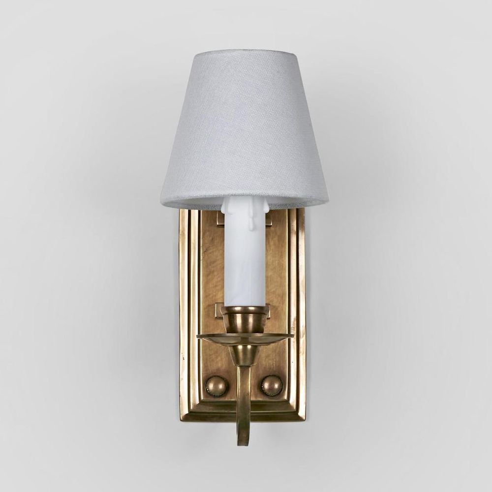East Borne 1 Light Sconce Base Antique Brass