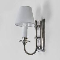 East Borne 1 Light Sconce Base Antique Silver