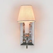 East Borne 1 Light Sconce Base Antique Silver