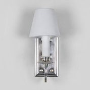 East Borne 1 Light Sconce Base Antique Silver